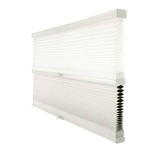Chicology Cut-to-Width White Dove 9/16 in. Light Filtering and Privacy Cordless Cellular Shade - 71.5 in. W x 72 in. L