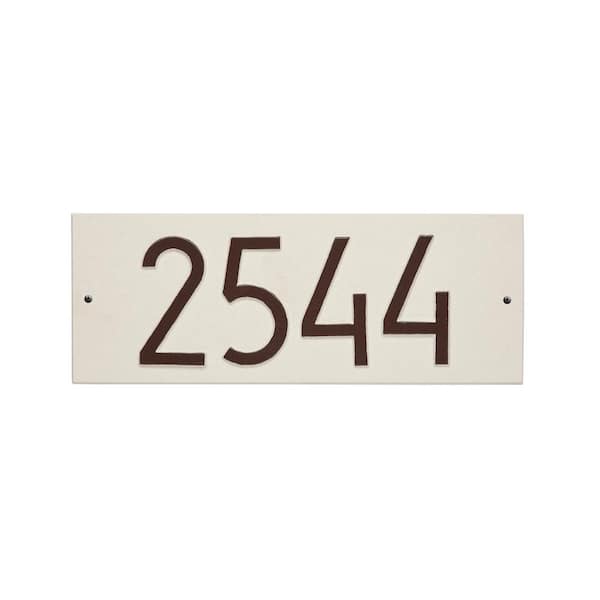 Whitehall Products Mid-Century Modern Rectangle Plaque, Standard Wall 1-Line