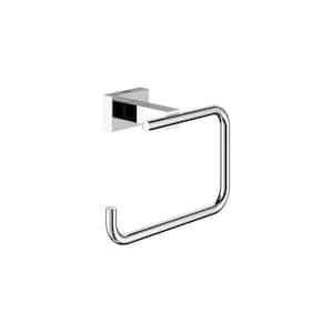 Essentials Cube Single Post Toilet Paper Holder without Cover in Chrome