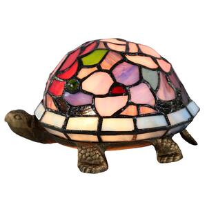 Toto Turtle Floral 4.50 in. Antique Bronze Accent Lamp