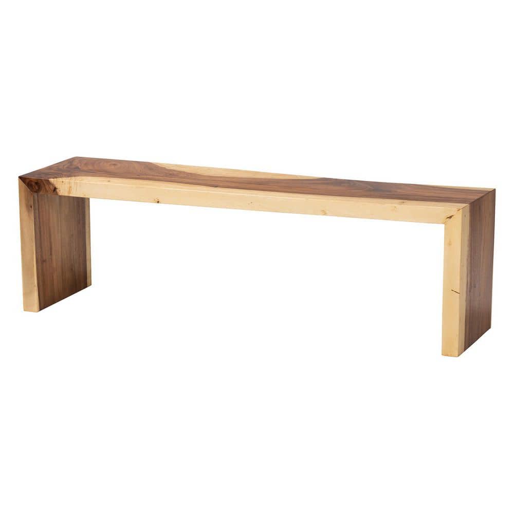 Bai Natural Suar Wood Dining Bench 59.1 in.