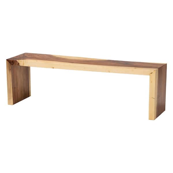Bai Natural Suar Wood Dining Bench 59.1 in.