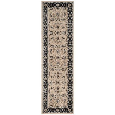 SAFAVIEH Lyndhurst Light Beige/Anthracite 5 ft. x 8 ft. Border Area Rug ...