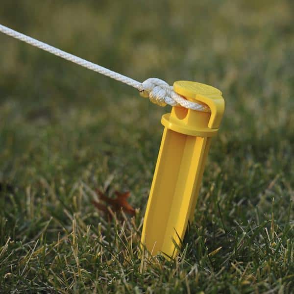 アンカーホッキング ウランガラス ブロックオプティック 3客 R8SA418 Ground Tech Tuffspike 15 in. Yellow PVC Anchor Spike (12-Pack) TS