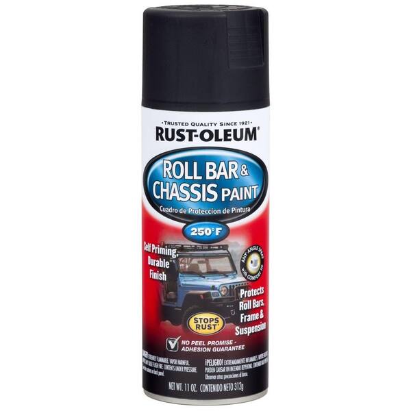 Rust-Oleum Automotive 11 oz. Satin Black Roll Bar & Chassis Spray Paint (6-Pack)