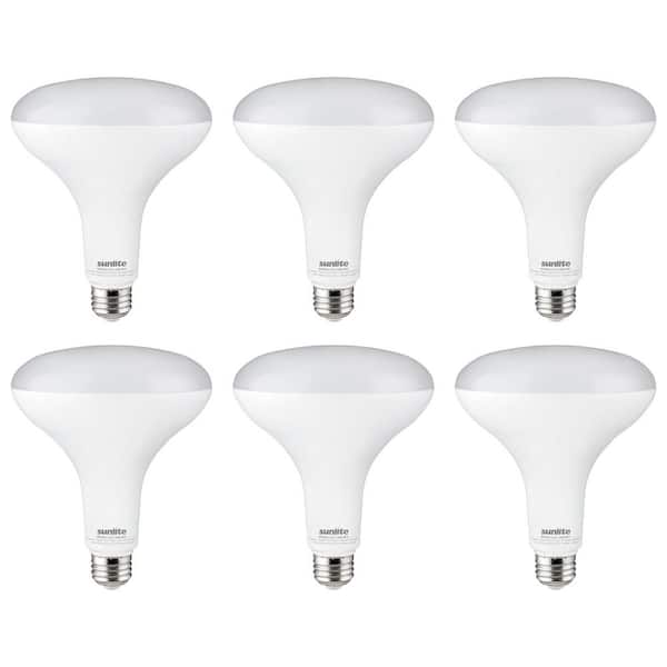 85-Watt Equivalent BR40 Dimmable E26 Base LED Light Bulb, Cool White 4000K (6-Pack)