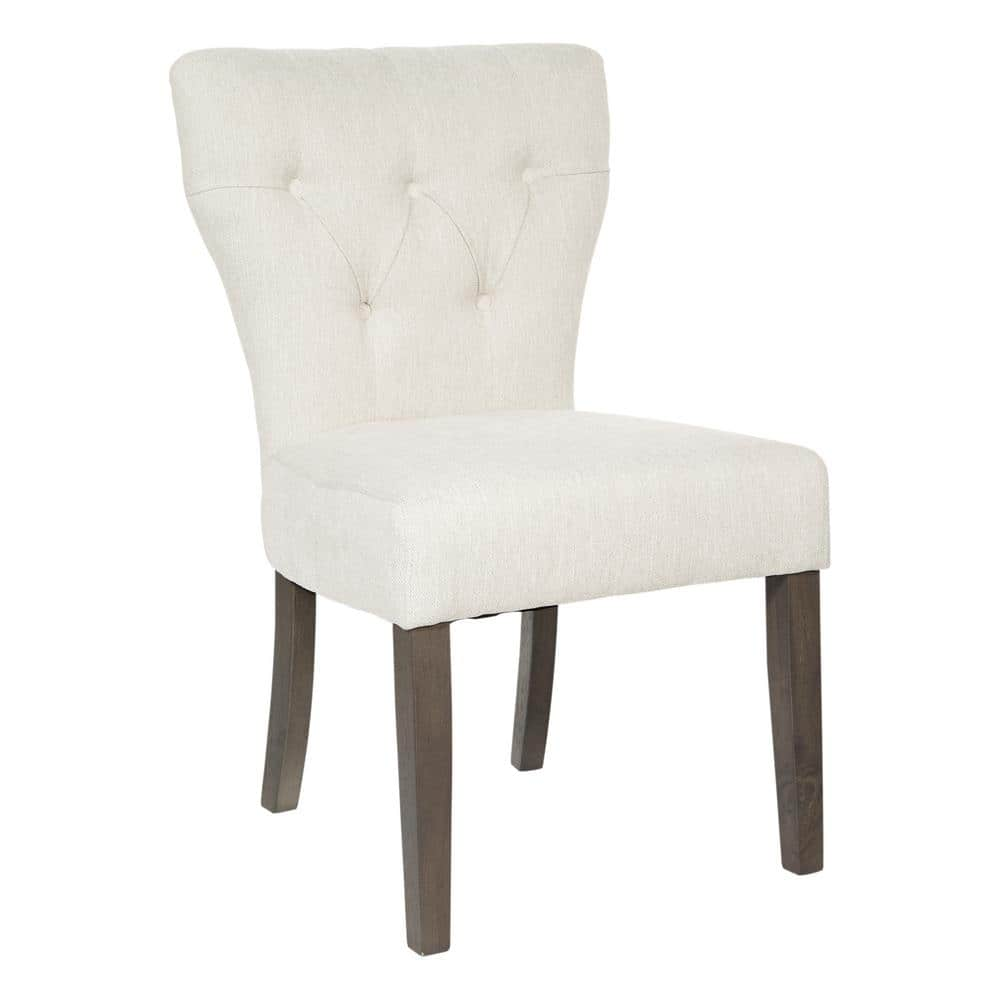 OSP Home Furnishings Cream with Grey Brushed Legs Andrew Dining