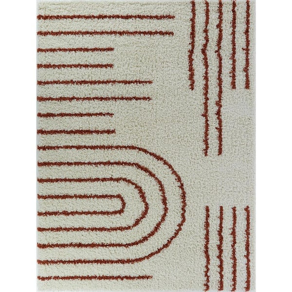 BALTA Janus Burnt Orange 5 ft. x 7 ft. Contemporary Area Rug