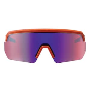 Skullerz AEGIR 55020 Purple Anti-Scratch and Enhanced Anti-Fog Mirrored Lens Safety Glasses, Sunglasses
