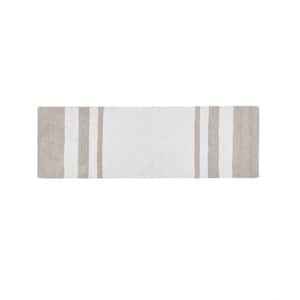 24 in. x 72 in. Spa Cotton Reversible Bath Rug, Taupe