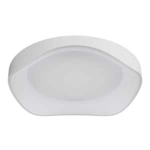 Modern 19.68 in. White Integrated LED Flush Mount Creative Design Close to Ceiling Lighting