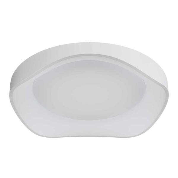 aiwen Modern 19.68 in. White Integrated LED Flush Mount Creative Design ...