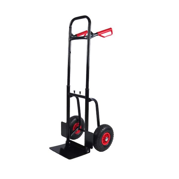 Unbranded 3.28 cu. ft . - Total, Outdoor Metal Double Handle Garden Trolley with Rubber Wheels, Mobile for Garden Cart