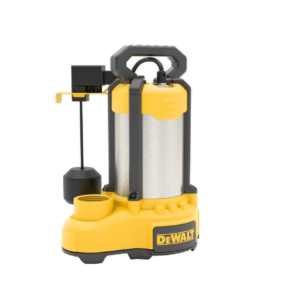 DEWALT 1/3 HP Stainless Steel/Cast Iron Submersible Sump Pump