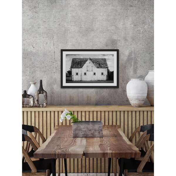 12 in. H x 18 in. W "Grange Blanche" by Marmont Hill Framed Printed Wall Art