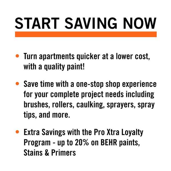 BEHR PRO - 1 gal. #YL-W09 Spun Cotton Semi-Gloss Interior Paint