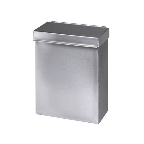 Stainless Solutions Wall-Mounted Sanitary Napkin Receptacle in Stainless Steel
