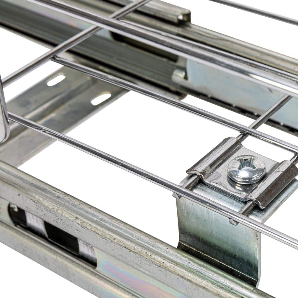 Chrome-Plated Steel Pull-Out Storage Organizer for Cookware