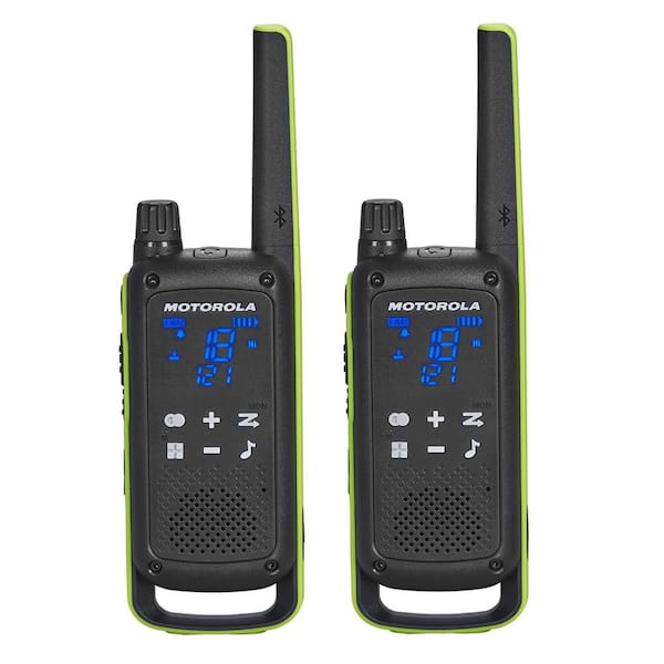 T803 35 Mile Range Rechargeable Water Resistant 2-Way Radio with Carrying Case and Charger with Bluetooth
