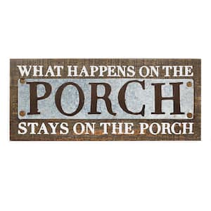 What Happens on the Porch Plaque