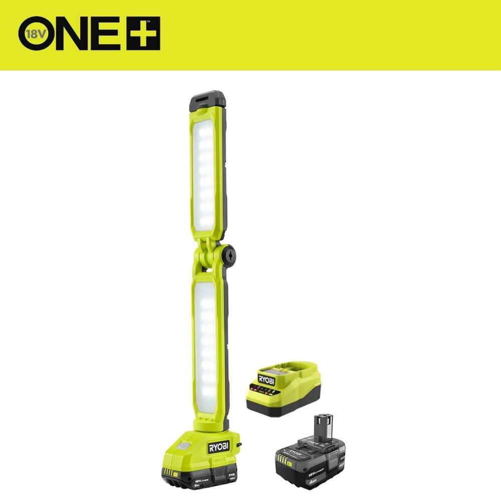 RYOBI ONE+ 18V Cordless LED Workbench Light Kit with 4.0 Ah