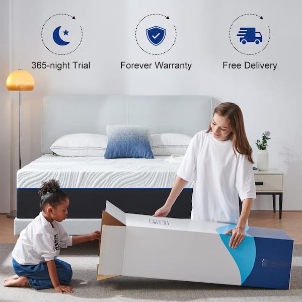 12 in. Medium Gel Memory Foam Tight Top Full Mattress, Breathable and Cooling