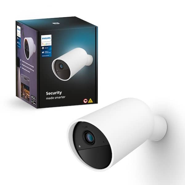 Battery Operated Security Camera White (1-Pack)