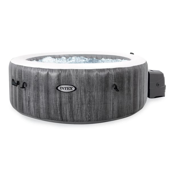 PureSpa Plus Greywood 4-Person Inflatable Hot Tub Jet Spa with Filter Cartridges