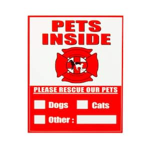 4 in. x 5 in. Pet Alert Sticker Sign (4-Pack)