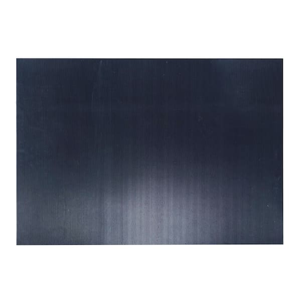 RHINO MATS Non-Conductive Insulating Switchboard Mat, Class 2, Black, 24 in. x 72 in. ASTM D178, Indoor/Outdoor, Corrugated Surface
