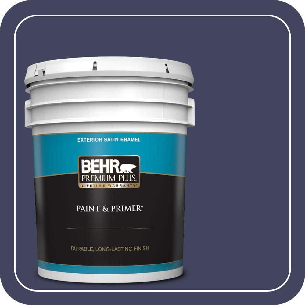 5 gal. #PMD-92 Darkest Navy Satin Enamel Exterior Paint & Primer price history on PriceWatchPro