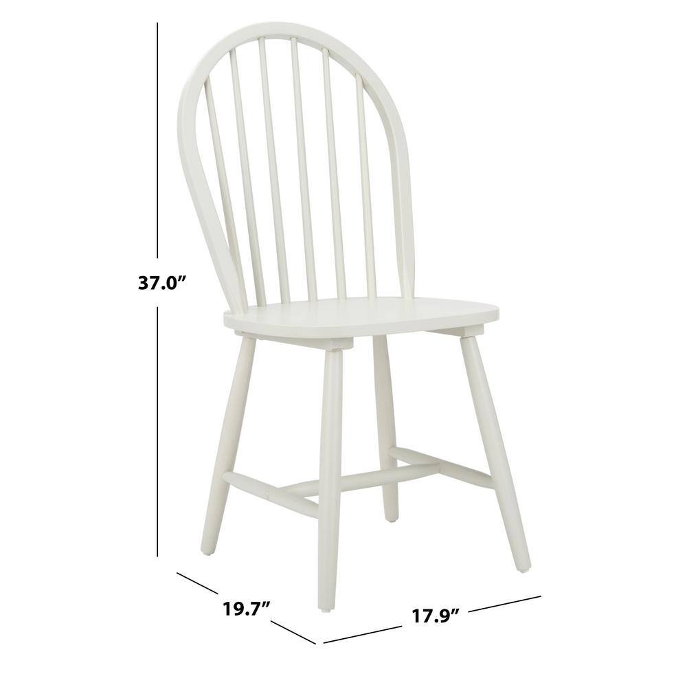 Camden Off-White High Back Windsor Side Chair Set