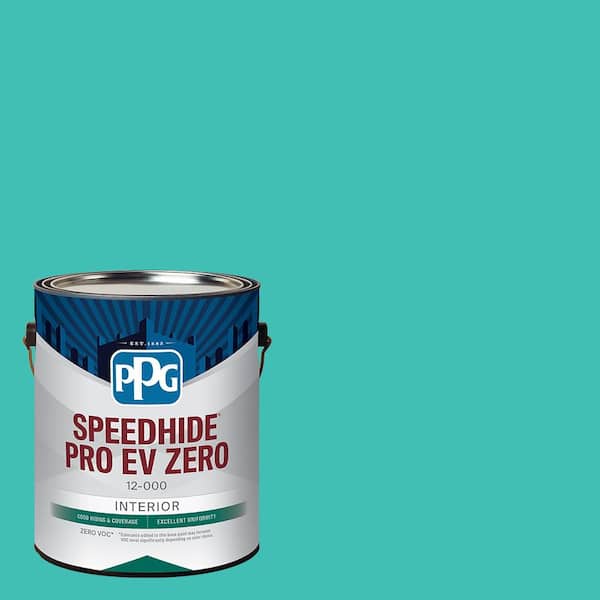 Speedhide Pro EV Zero 1 gal. Tint Of Turquoise PPG1232-5 Flat Interior Paint