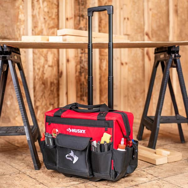 Husky 18 in. 18 Pocket Rolling Tool Bag HD65018-TH - The