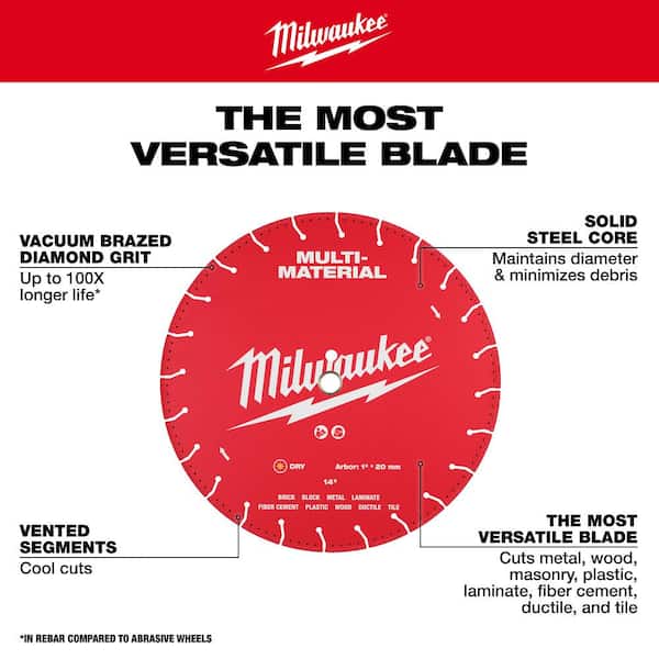 Milwaukee 4.5 in. Multi-Material Diamond Blade