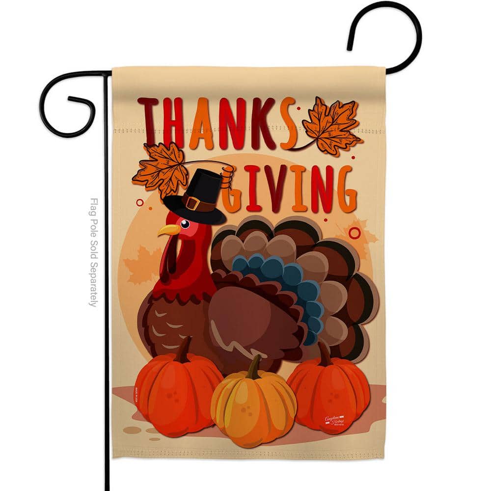 13 in. x 18.5 in. Thanksgiving Turkey Garden Flag Double-Sided Fall Decorative Vertical Flags price history on PriceWatchPro
