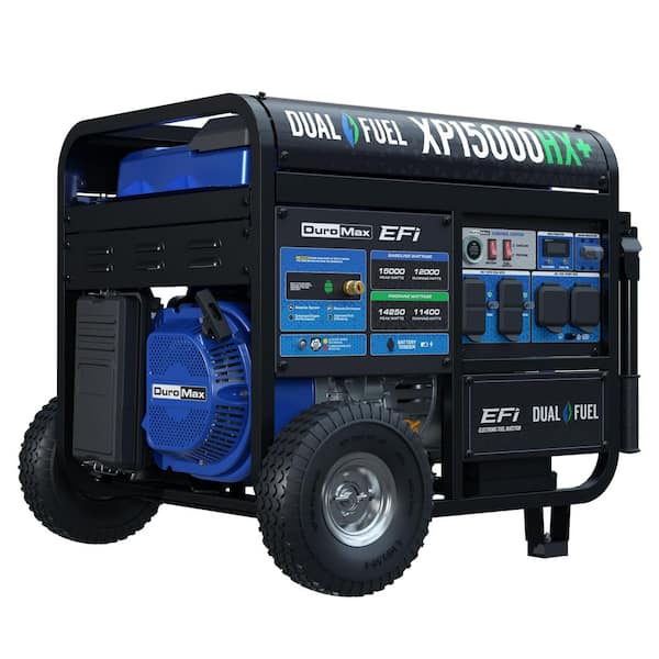 15000-Watt /12000-Watt Remote Start Tri-Fuel EFI Gasoline Propane Natural Gas Power Portable Generator 50 States