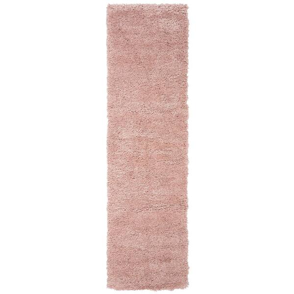Royal Shag 2 ft. x 8 ft. Plum Solid Runner Rug