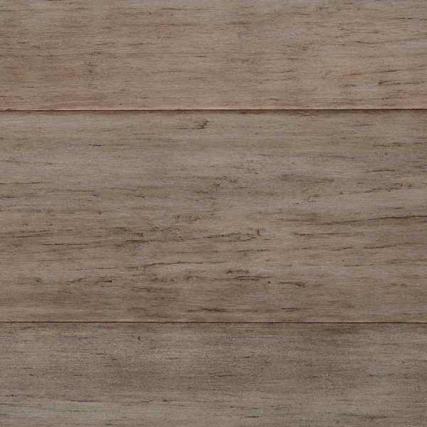 Home Decorators Collection Hand Scraped Strand Woven Earl Grey 1/2 in. T x 5-1/8 in. W x 72-7/8 in. L Solid Bamboo Flooring
