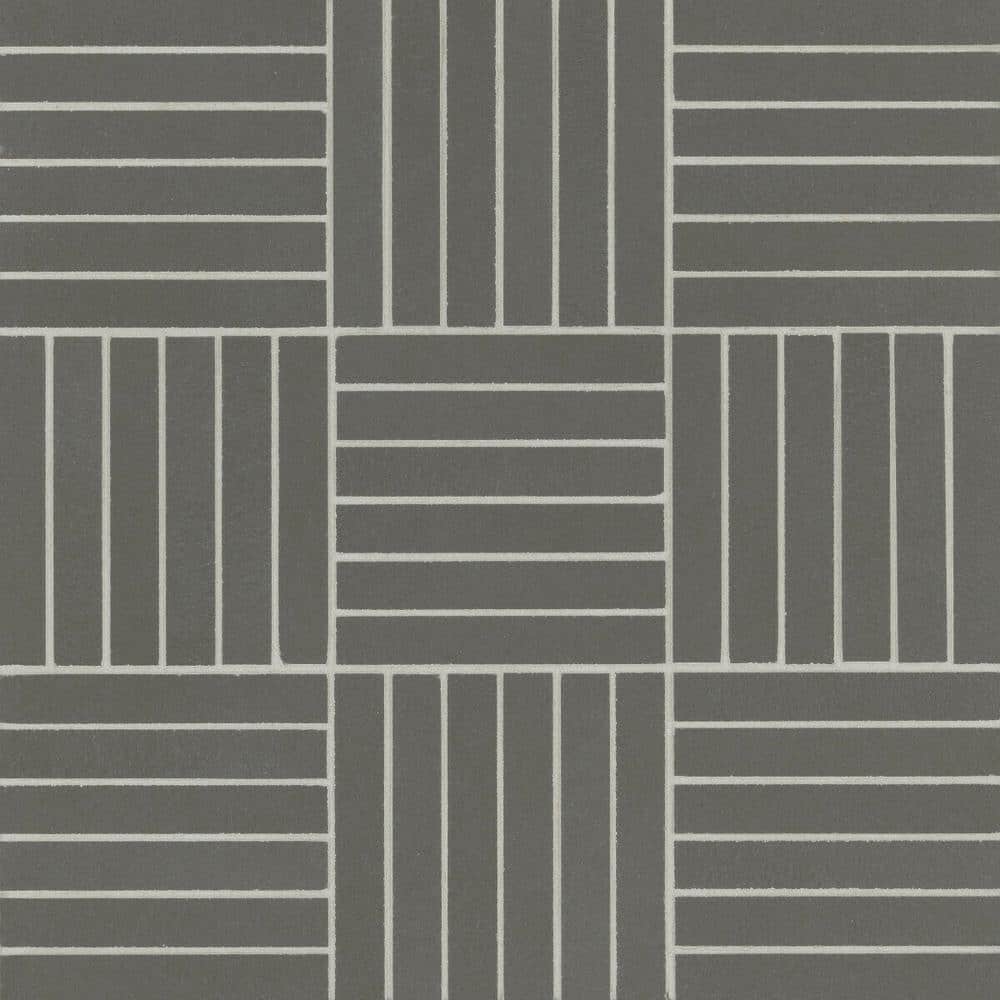 Sample-Sahara 4 in. x 5 in. Matte Dark Porcelain Mosaic Subway Tile price history on PriceWatchPro