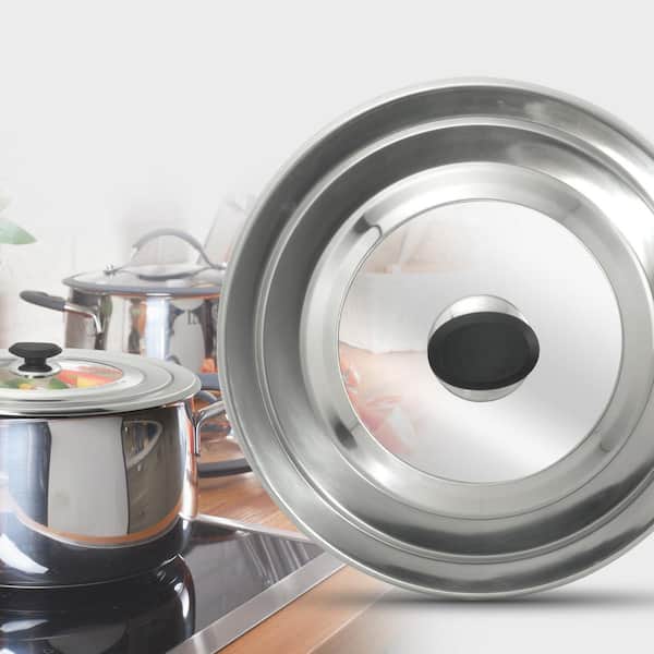 Universal Pot Lid Handle Flat Solid Wooden Pan Top Cover Knob Kitchen  Gadgets