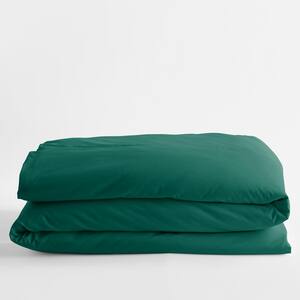 Company Cotton Evergreen Solid 300 Thread Count Wrinkle-Free Sateen Twin Duvet Cover