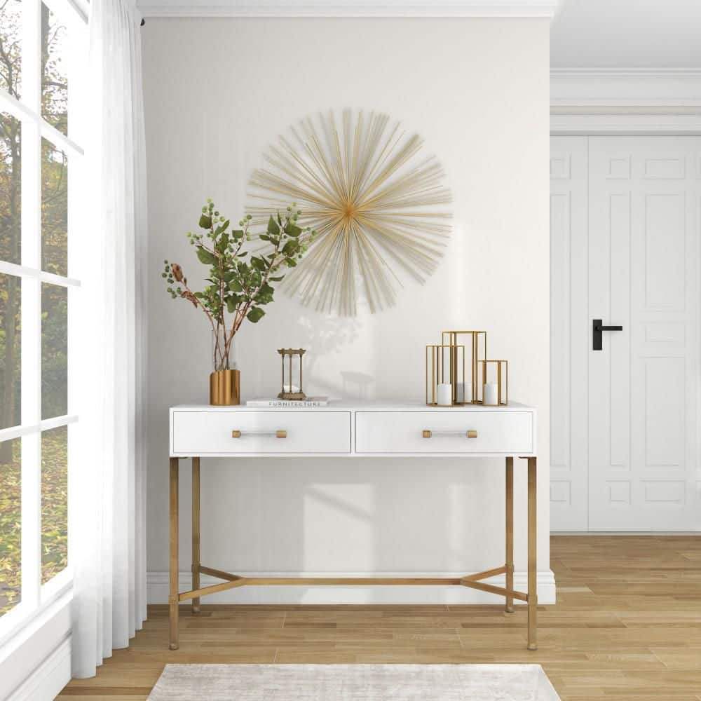 Gold Metal Starburst 3D Wall Sculpture for Modern Homes