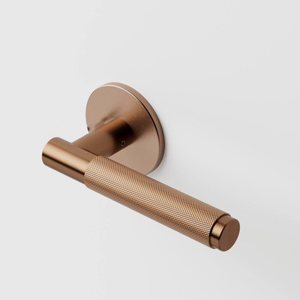 Taylor Brushed Gold Heavy Duty Knurled Interior Door Handle, Round Plate with Concealed Screws (Double Dummy) price history on PriceWatchPro