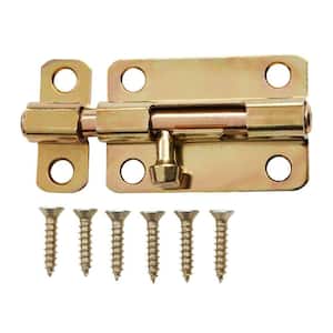 Prime-Line Surface Bolt, 4 in., Solid Brass Construction, Satin Nickel  Finish U 10306 - The Home Depot