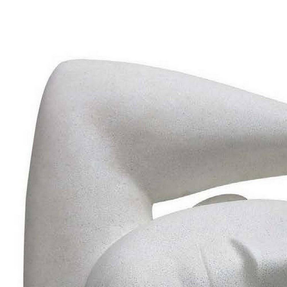 16-Inch White Resin Contemporary Head Figurine Statuette