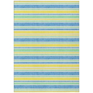 Chantille ACN531 Yellow 10 ft. x 14 ft. Machine Washable Indoor/Outdoor Geometric Area Rug