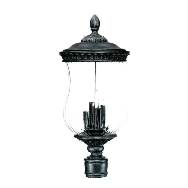 Acclaim Lighting Bel Air Collection Post-Mount 4-Light Outdoor Stone Light Fixture