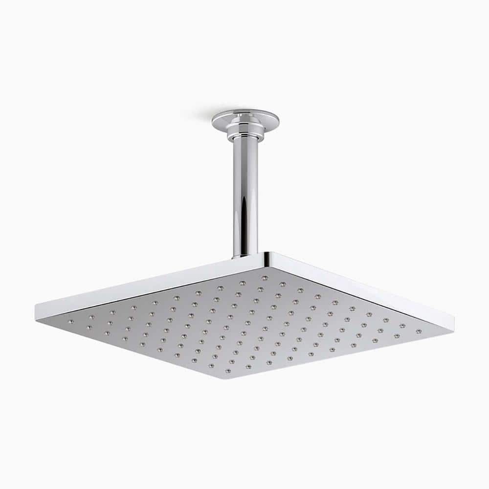 Polished Chrome 10" Square Rain Showerhead