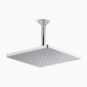 Honesty 1-Spray Patterns with 1.75 GPM 10 in. Ceiling Mount Fixed Shower Head in Polished Chrome
